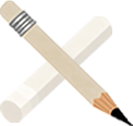 Pencil or chalk