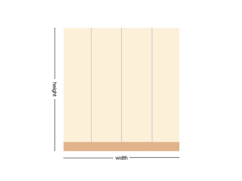 Accent Wall Measuring Diagram